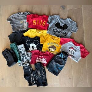 Boys Graphic T-Shirts and Shorts Bundle 4T